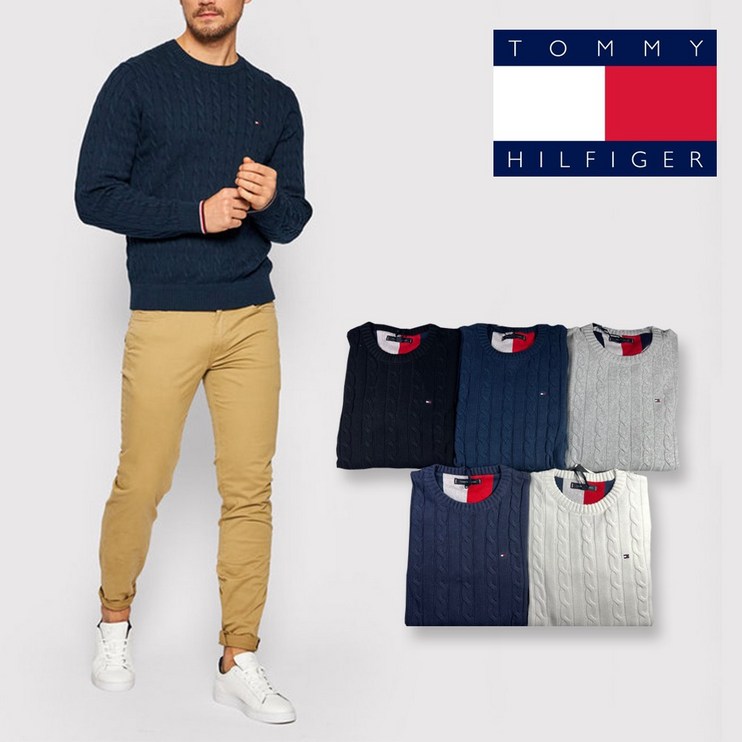 TOMMY 타미힐피거 크루넥 케이블니트 TOMMY 타미힐피거 크루넥 케이블니트