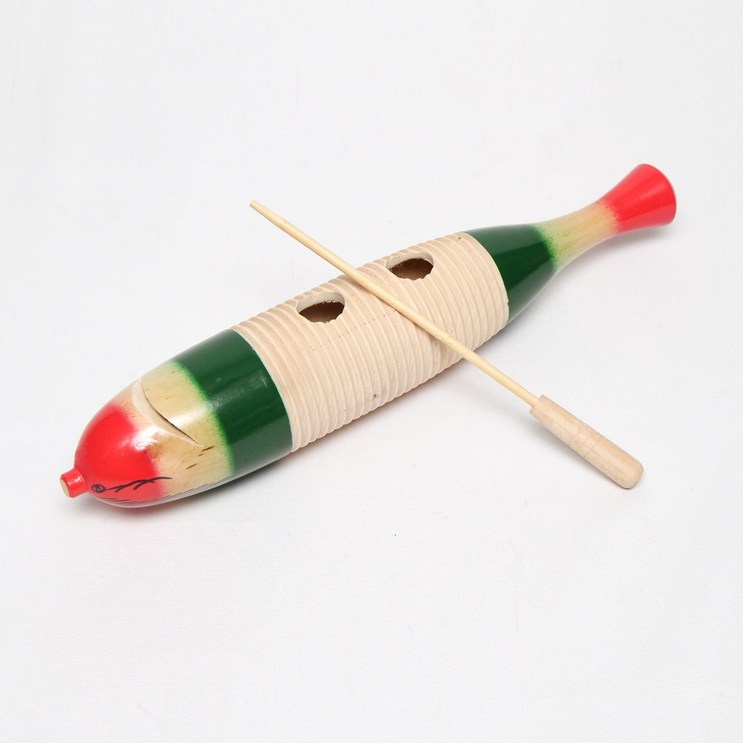 물고기 귀로 기로 컬러 37cm 장난감 리듬 교재용 교육용 오르프 악기