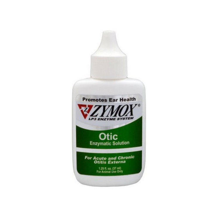 자이목스 오틱 강아지 고양이 귀세정제 그린 37ml  Zymox Otic Ear Treat without Hydrocortisone Green