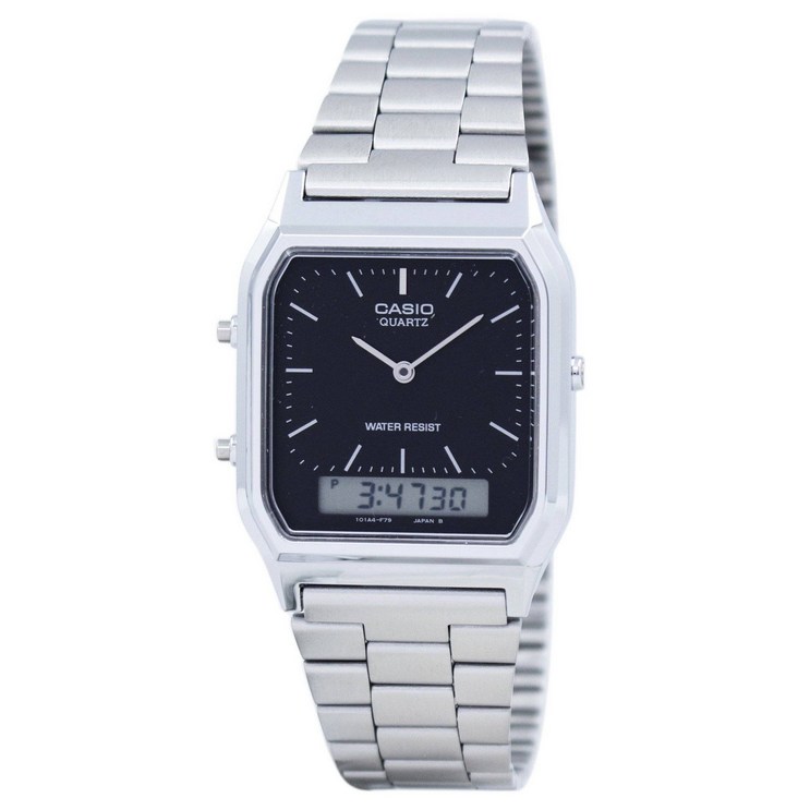 Casio 카시오 청소년 석영 아날로그 디지털 AQ230A1DHDF AQ230A1DHDF 남자 시계