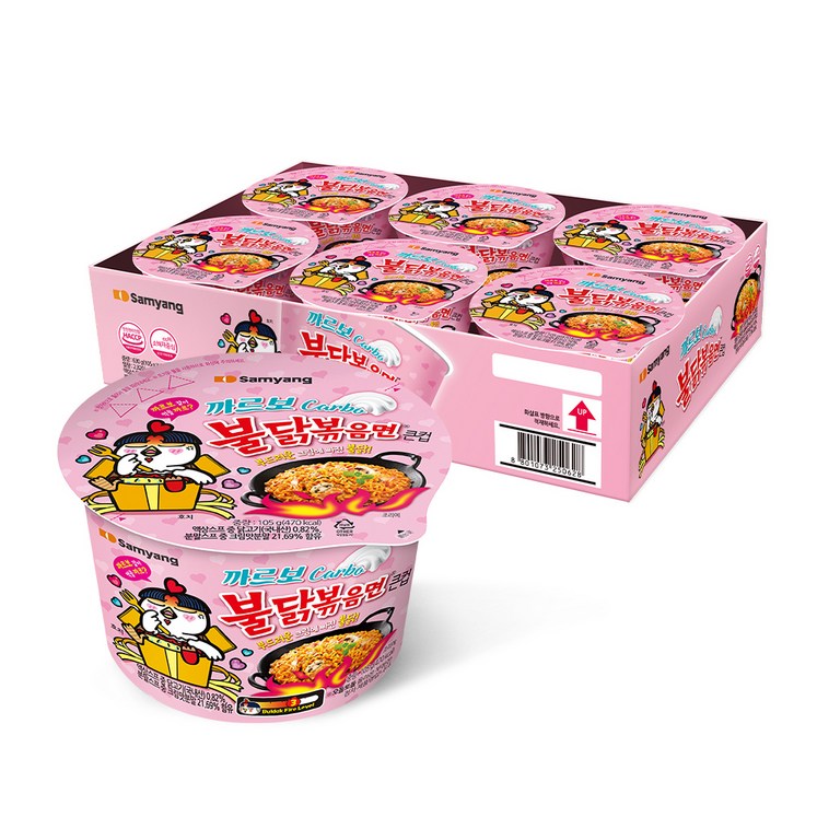 삼양 까르보 불닭볶음면 큰컵 105g 삼양 까르보 불닭볶음면 큰컵 105g