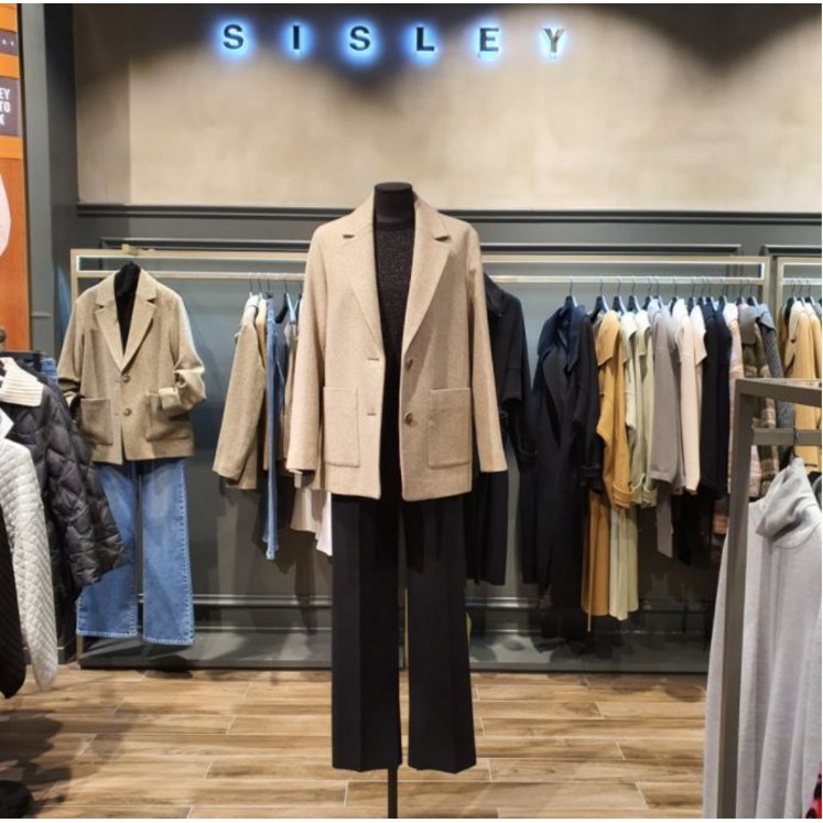 시슬리 SISLEY 헤링본 자켓 시슬리 SISLEY 헤링본 자켓