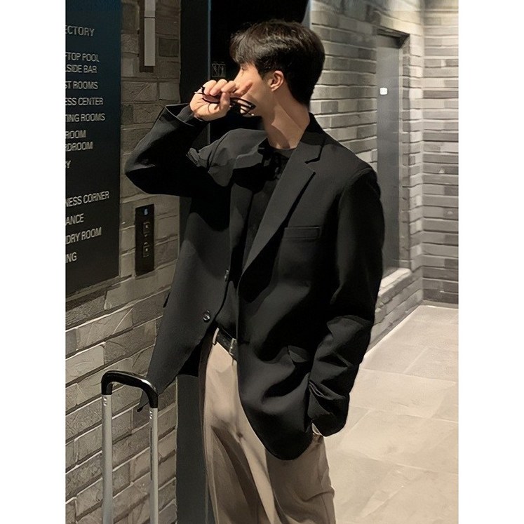 ANYOU 남성용 데일리 캐주얼 정장 자켓 슬림 핏 정장셋업 ANYOU 남성용 데일리 캐주얼 정장 자켓 슬림 핏 정장셋업