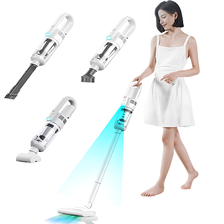 OYEAH 다용도 핸디형 4 in 1 무선 진공청소기 YK330, 흰색