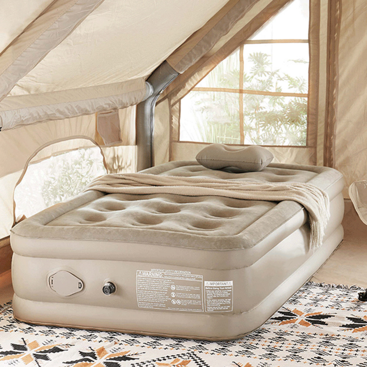 온라인원 어반카모 캠핑 자충 에어매트 야외 캠핑용 휴대용 침대 매트리스 베게 증정, 옵션C 25cm 2인용 매트