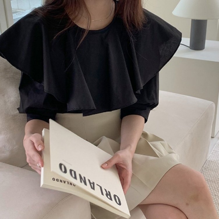 슈가펀 여성용 멜러니 케이프 5부 블라우스 슈가펀 여성용 멜러니 케이프 5부 블라우스