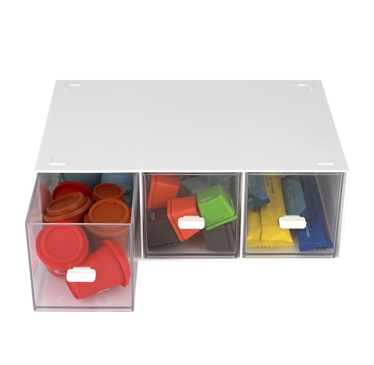 코멧 홈 탁상용 미니 서랍형 수납함 3칸