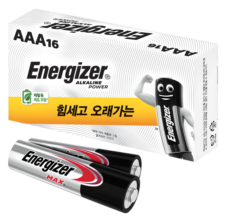 에너자이저 알카라인 AAA 건전지, 18개입, 1개