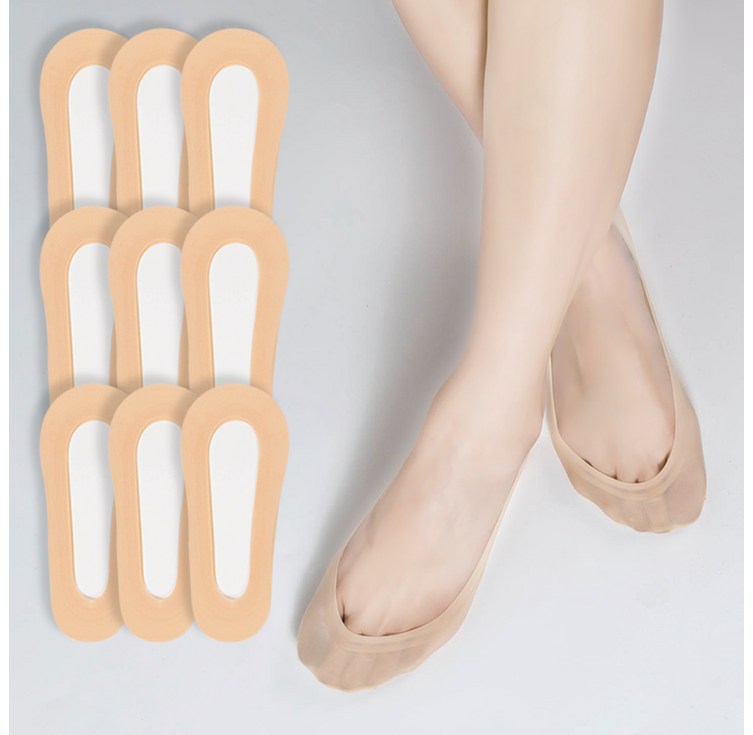 시너싹스 여성용 전체실리콘 논슬립 쿨 덧신 9켤레