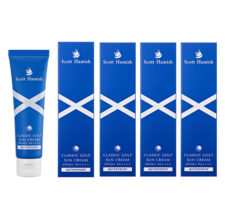 스콧해미쉬 클래식 골프 선크림 SPF50 PA, 4개, 40ml
