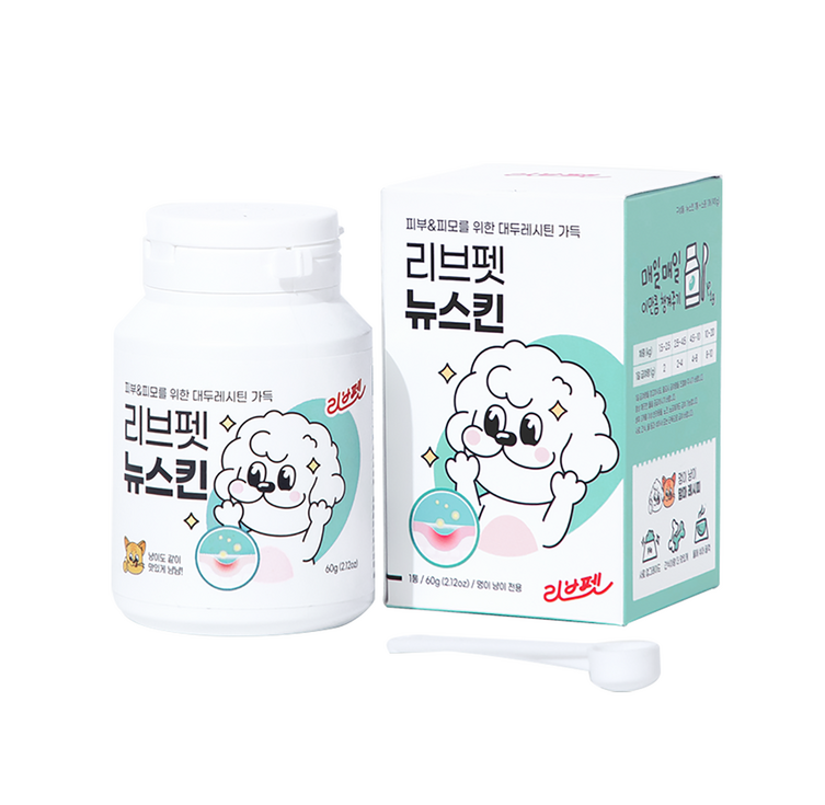 리브펫 강아지 고양이 피부 영양제 60g, 연어  참치, 1개, 피부털개선