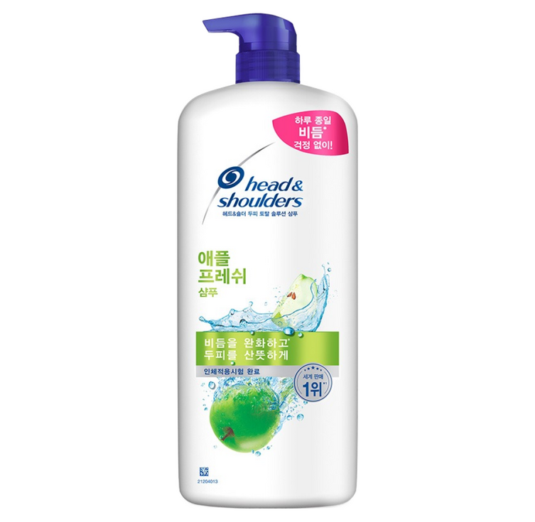 헤드앤숄더 두피 토탈 솔루션 샴푸 애플 프레쉬향