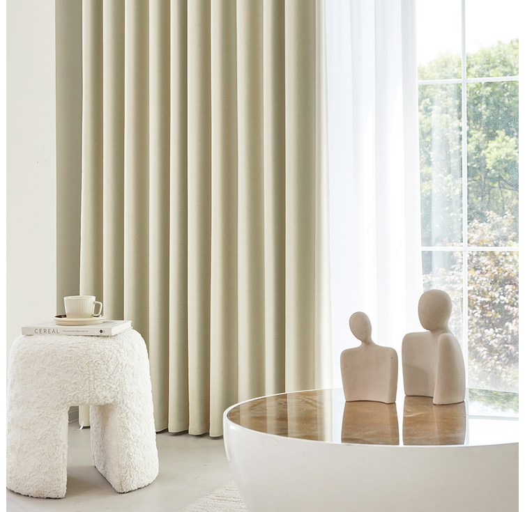 사라하우스 4세대 고밀도 빛차단 형상가공 암막커튼 아일렛형