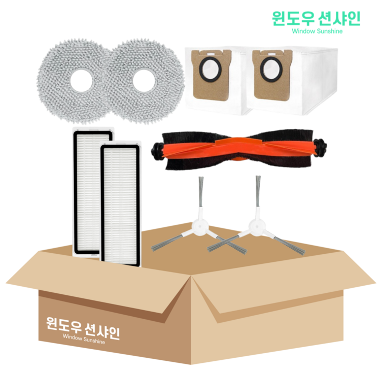 호환 윈도우션샤인 샤오미 X10 X20 B116 로봇청소기 소모품 걸레 더스트백 필터 메인 사이드 브러시 기프트팩 호환 윈도우션샤인 샤오미 X10 X20 B116 로봇청소기 소모품 걸레 더스트백 필터 메인 사이드 브러시 기프트팩
