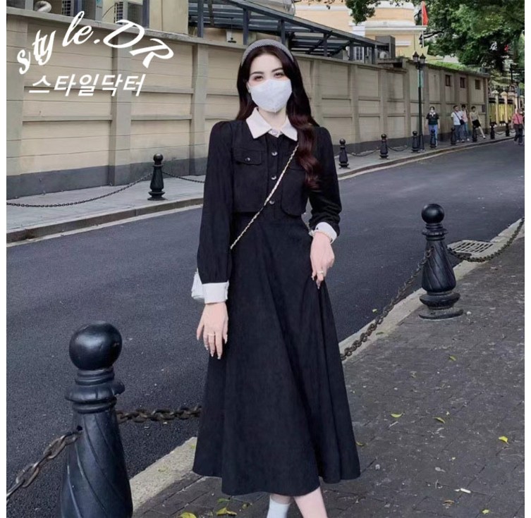 스타일닥터 여성 양복 카라 원피스 데일리룩 하객룩 오피스룩 정장 빅사이즈 원피스
