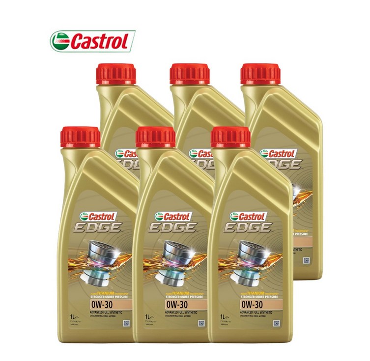 벨기에 정품 캐스트롤 엣지 EDGE 0W30 티타늄 1L X 6개 Castrol 합성엔진오일