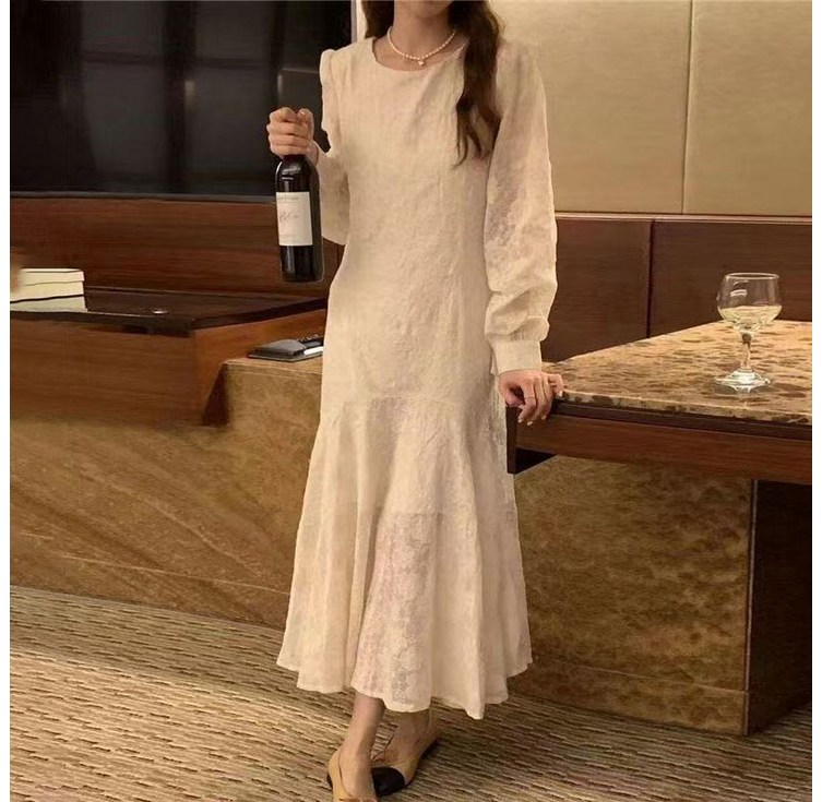 Seofst 2025 원피스 봄여름 한국스타일 슬림핏 허리라인 고급스러운 자수 원피스 동양미 빈티지 휴양지원피스 ZZTFZ018
