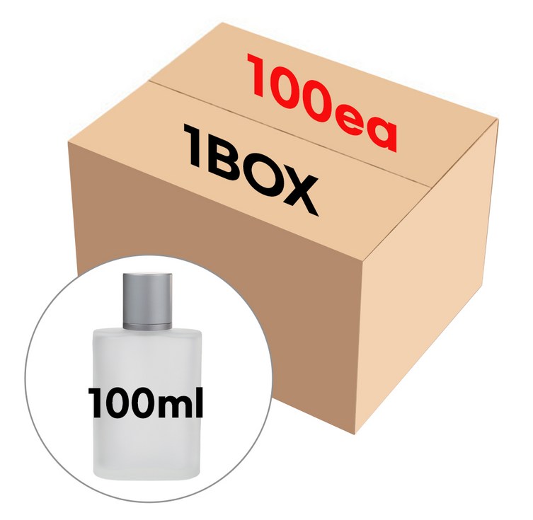 향수 공병 디지오 불투명 100ml 100개 1BOX 스크류타입 용기 만들기 재료 퍼퓸 스프레이 유리 DIY, 단일상품