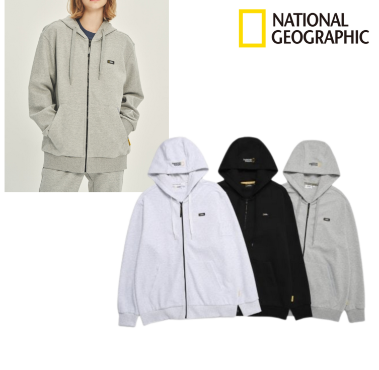 국내매장판 AS 가능 내셔널지오그래픽 N231UFT910 베이직 트레이닝 스몰로고 풀집업