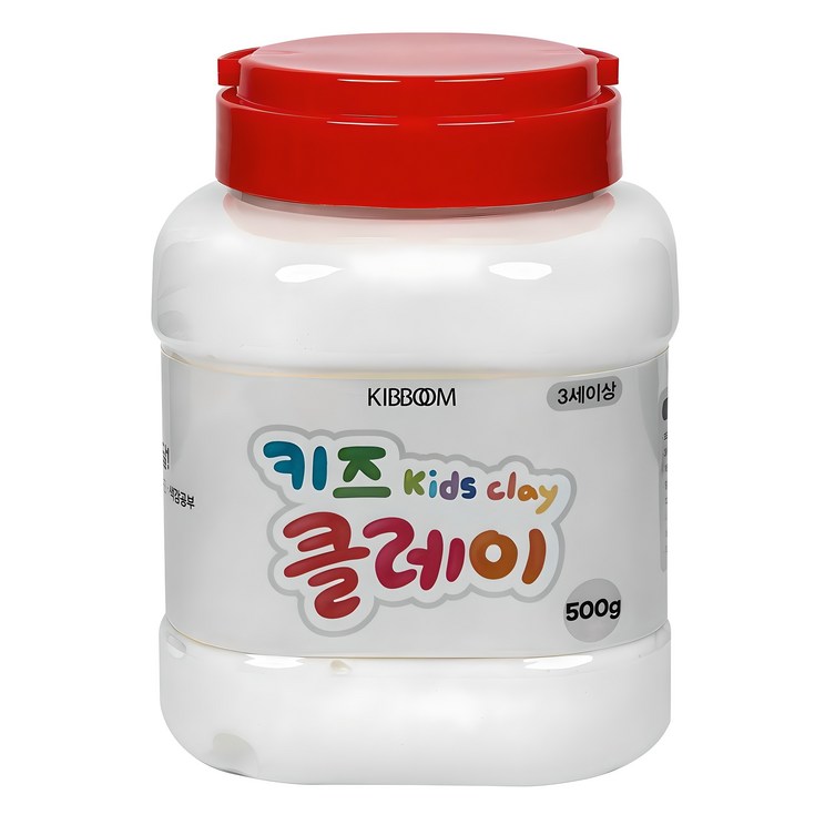 키즈 클레이 버켓, 흰색, 500g, 1개 키즈 클레이 버켓, 흰색, 500g, 1개