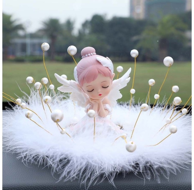 귀여운 인형 캐릭터 세트 실내장식품 자동차용품 인테리어용품, 혼합색상, 1세트