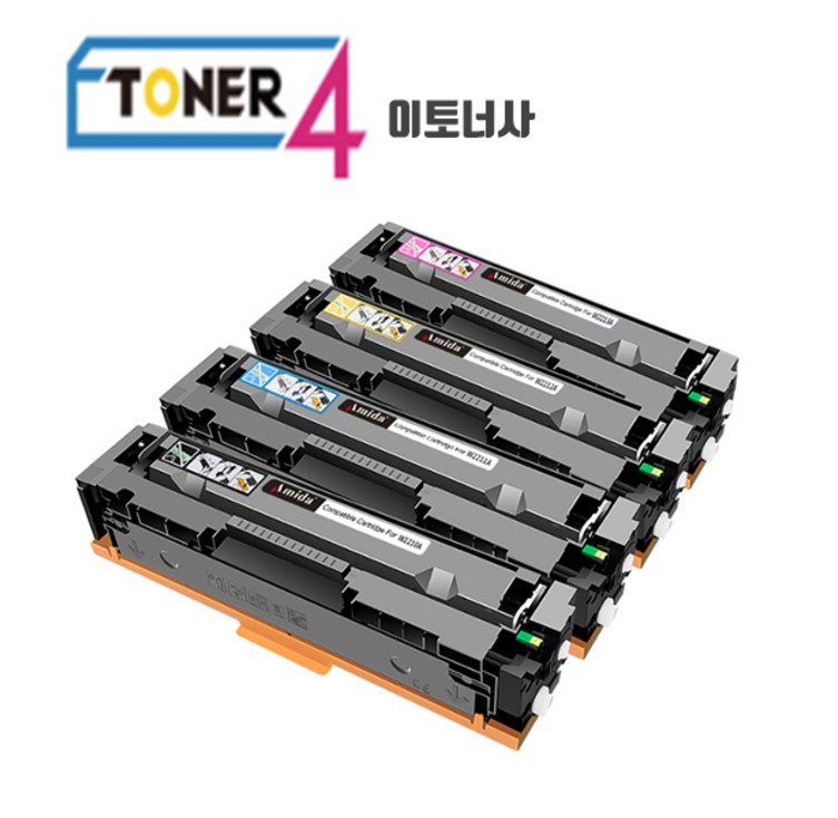 스마트칩 W2110A 재생토너 W2111A W2112A W2113A 206A, 1개, 검정W2110A