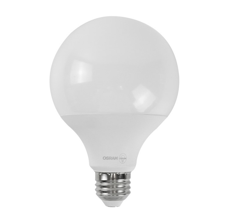 오스람 LED 볼전구 12W 6500K 롱넥 밝은 화이트빛, 20개, 주광색