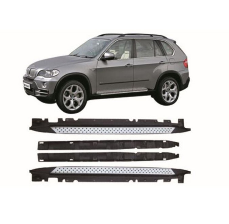 bmw 발판 품질 알루미늄 합금 자동차 러닝 보드 사이드 스텝 바 가드 페달 x5 e70 2008