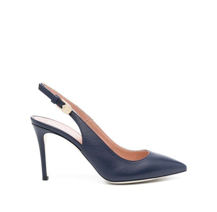 폴리니 케이트 가죽 슬링백 펌프스 85mm