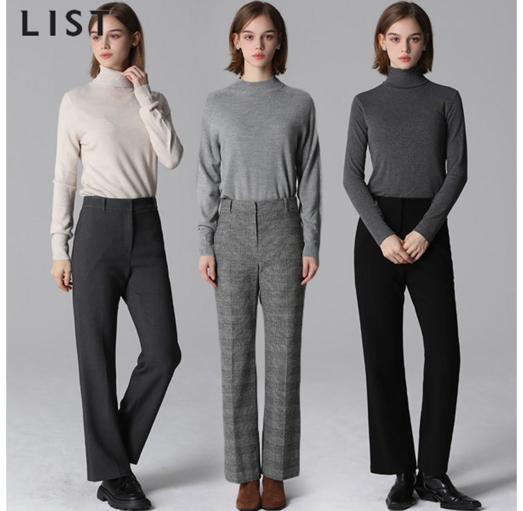 리스트LIST 포멀 스트레이트 셋업 팬츠 택가격168000원