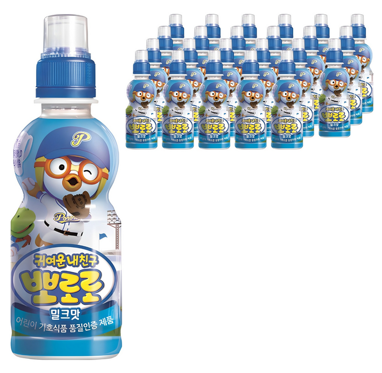 팔도 뽀로로 어린이음료 밀크맛