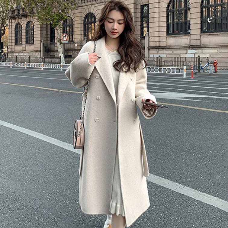 루나걸 여성용 칼리온 모직 롱 코트 루나걸 여성용 칼리온 모직 롱 코트