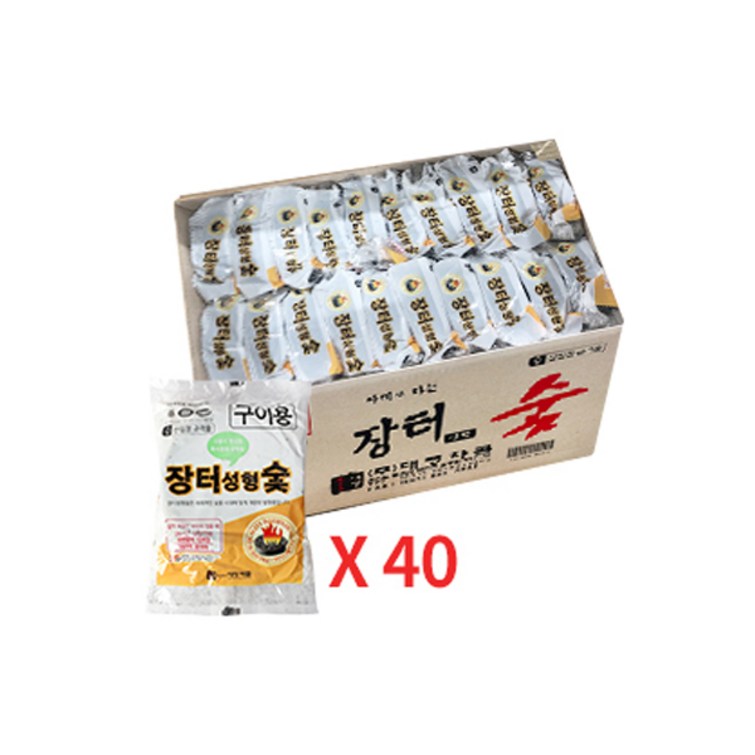 NaOBee 대명 캠핑용품 장터성형숯 착화탄 바베큐 그릴 숯  산림청 규격품, 1개