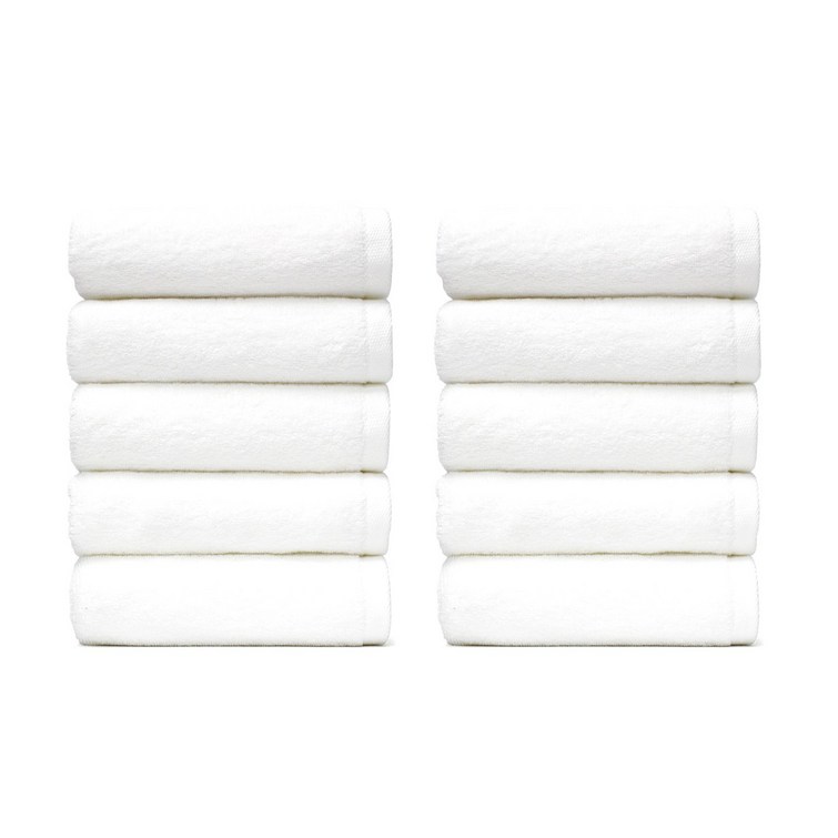 100국내생산 타월톡톡 호텔수건 30수 160g, 화이트, 10개