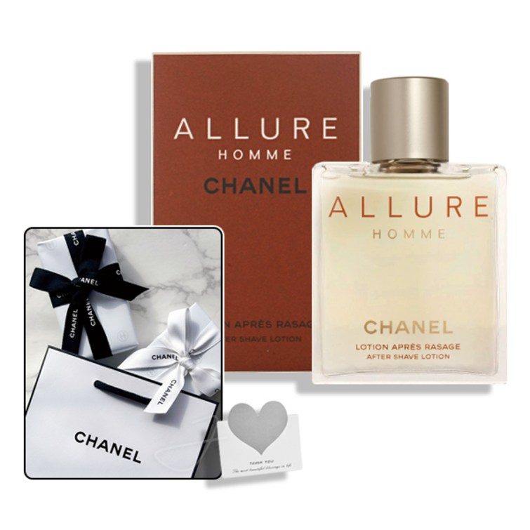 샤넬 알뤼르 옴므 스킨 애프터 쉐이브 로션 스킨타입 100ml 백화점 선물포장쇼핑백선물카드 샤넬 알뤼르 옴므 스킨 애프터 쉐이브 로션 스킨타입 100ml 백화점 선물포장쇼핑백선물카드