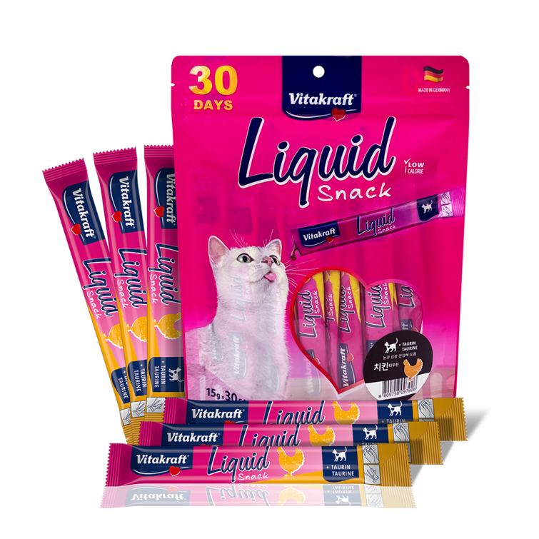 비타크래프트 리퀴드스낵츄르 치킨타우린, 15g X 30p